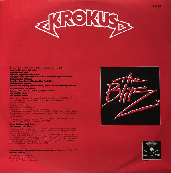 Krokus : The Blitz (LP, Album)