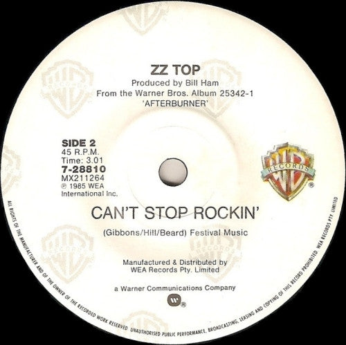 ZZ Top : Stages (7", Single)