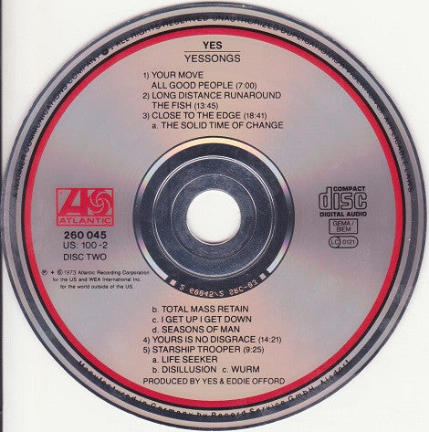 Yes : Yessongs (2xCD, Album, RE)