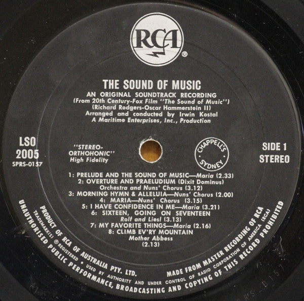 Rodgers & Hammerstein : The Sound Of Music (LP, Album)