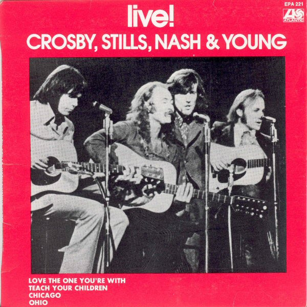 Crosby, Stills, Nash & Young : Live! (7", EP)