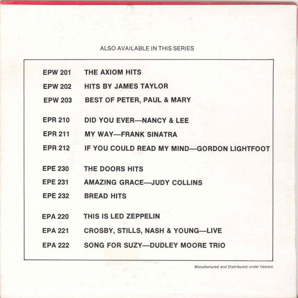 Crosby, Stills, Nash & Young : Live! (7", EP)