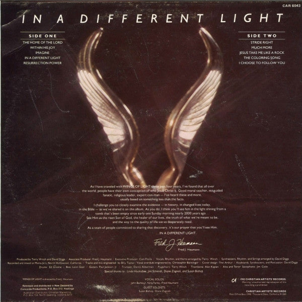 Wings Of Light : In A Different Light (LP)