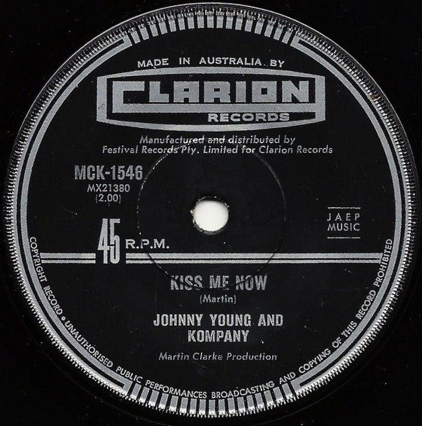 Johnny Young & Kompany : When Will I Be Loved (7", Single)