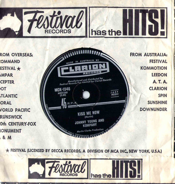 Johnny Young & Kompany : When Will I Be Loved (7", Single)