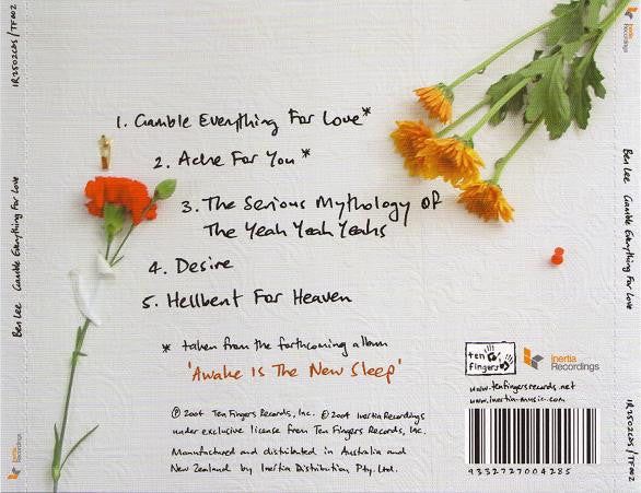 Ben Lee : Gamble Everything For Love (CD, EP)