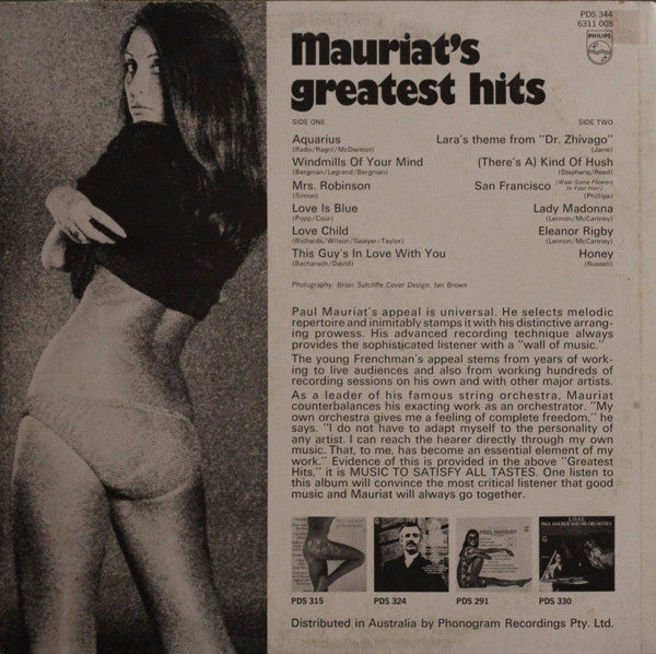 Paul Mauriat And His Orchestra : Mauriat's Greatest Hits (LP, Comp)
