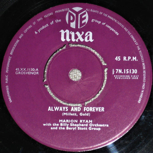 Marion Ryan : Always And Forever (7")