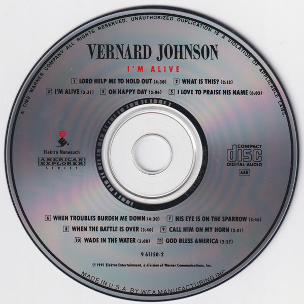 Vernard Johnson* : I'm Alive (CD, Album)