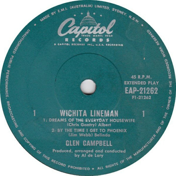 Glen Campbell : Wichita Lineman (7", EP)