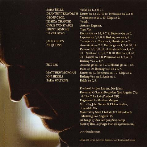 Jessica Chapnik, Ben Lee : The Square: Original Songs From And Inspired By The Square (CD, Album)