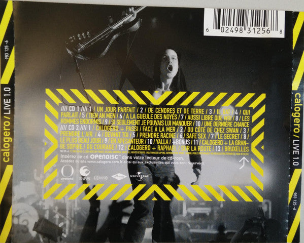 Calogero (2) : Live 1.0 (2xCD, Album, Enh)