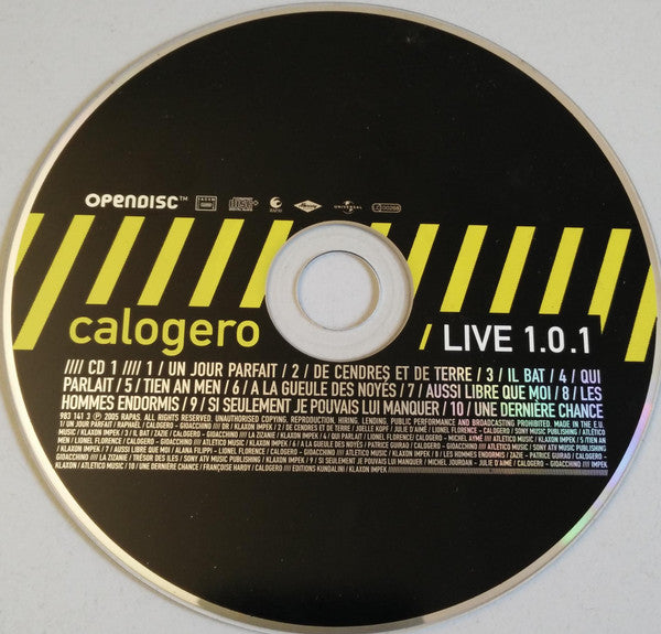 Calogero (2) : Live 1.0 (2xCD, Album, Enh)