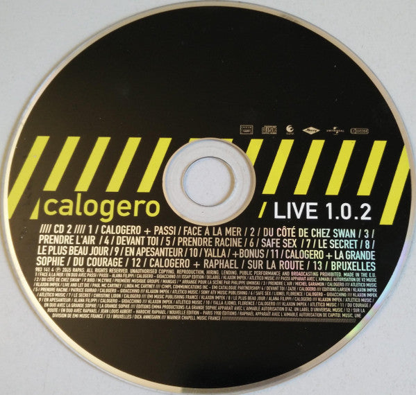 Calogero (2) : Live 1.0 (2xCD, Album, Enh)