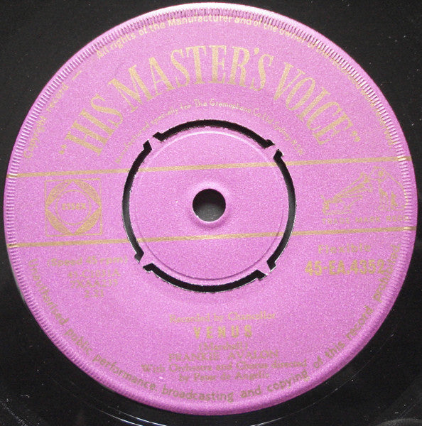 Frankie Avalon : Venus (7", Single)