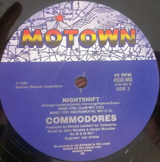 Commodores : Nightshift (12", Single)