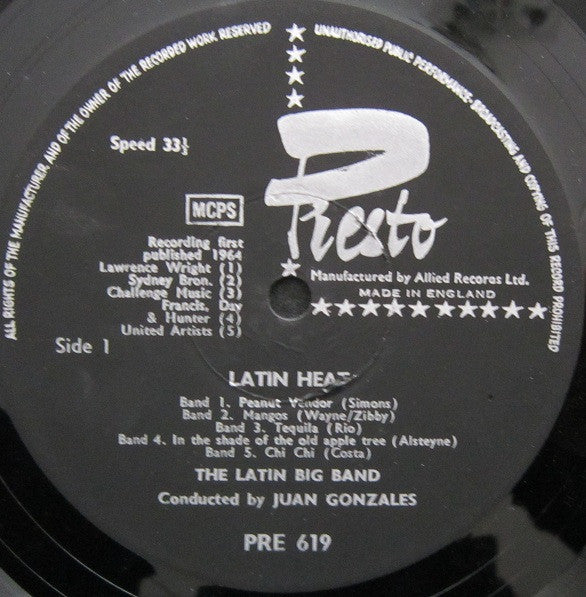 Latin Big Band : Latin Heat (LP)