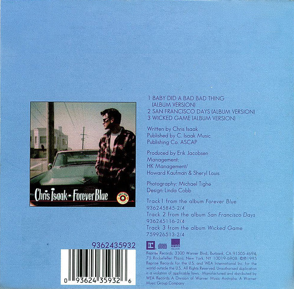 Chris Isaak : Baby Did A Bad Bad Thing (CD, Single)