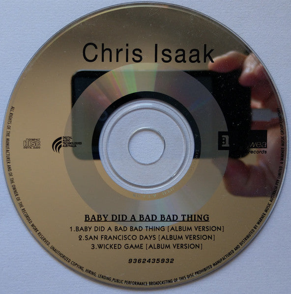 Chris Isaak : Baby Did A Bad Bad Thing (CD, Single)