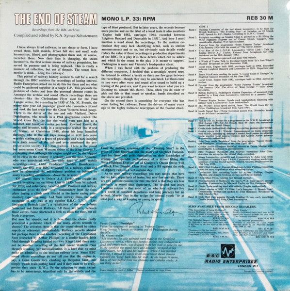 No Artist : The End Of Steam (LP, Mono)