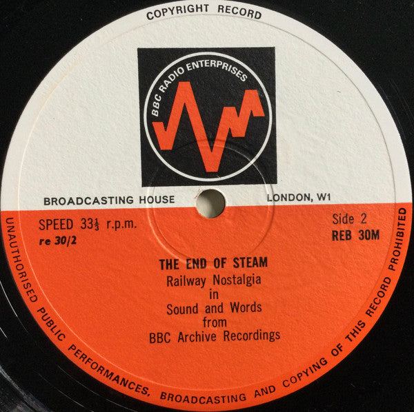 No Artist : The End Of Steam (LP, Mono)