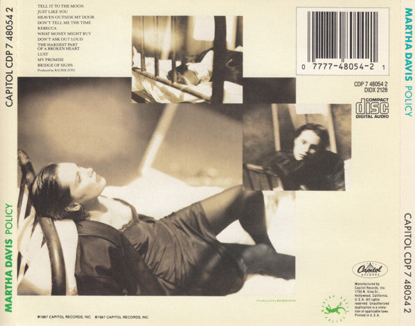 Martha Davis : Policy (CD, Album)