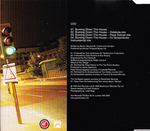 Tom Jones And The Cardigans : Burning Down The House (CD, Maxi, CD2)