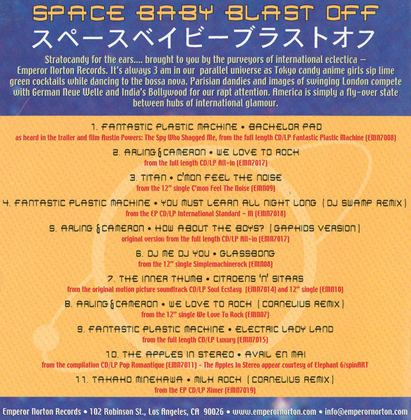 Various : Space Baby Blast Off (CD, Comp, Gat)