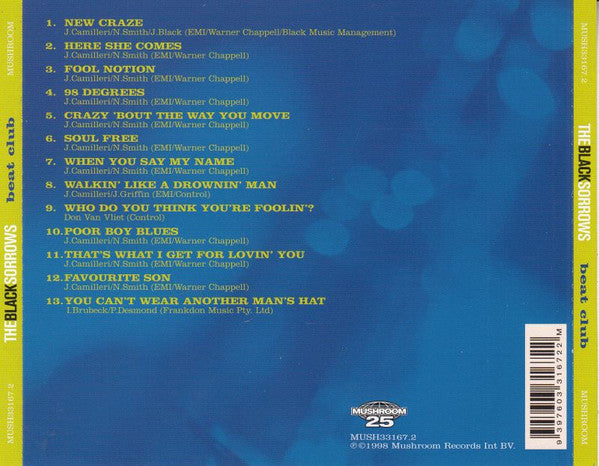 The Black Sorrows : Beat Club (CD, Album)