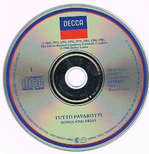 Luciano Pavarotti : Tutto Pavarotti (2xCD, Comp)