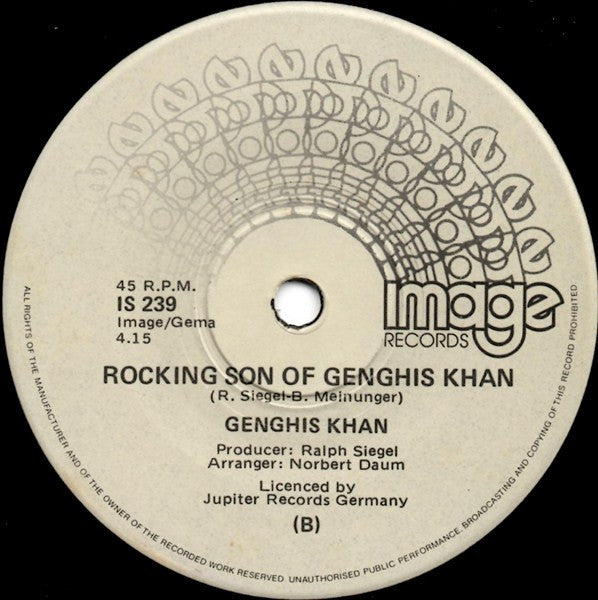 Genghis Khan* : Moscow / Rocking Son Of Genghis Khan (7", Single)