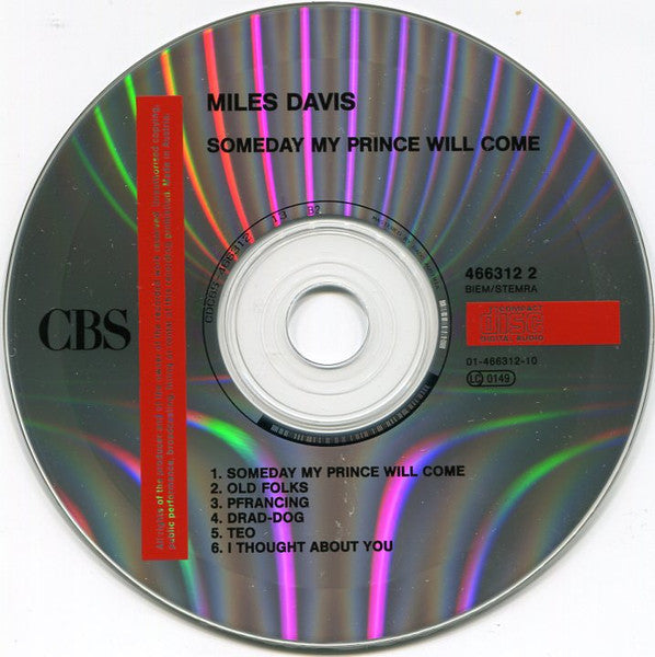 Miles Davis : Someday My Prince Will Come (CD, Album, RE, RM)