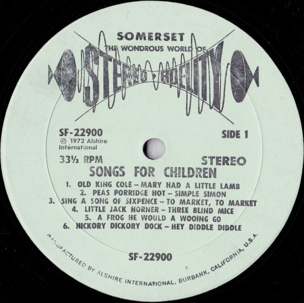 The Kiddieland Singers : Best Known Songs For Children (LP, Album)