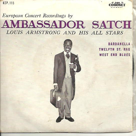 Louis Armstrong And His All-Stars : Ambassador Satch (7", EP, RE)