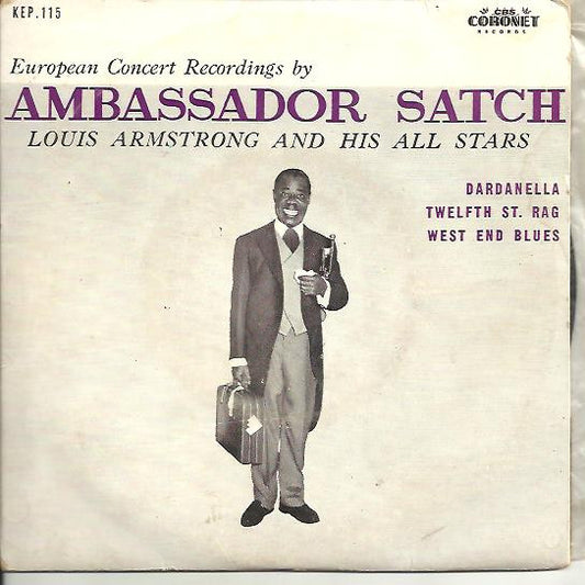 Louis Armstrong And His All-Stars : Ambassador Satch (7", EP, RE)