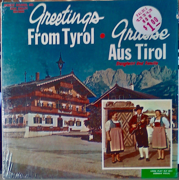 Stanglwirt Und Familie : Greetings From Tyrol - Grüsse Aus Tirol (LP, Album, Mono)