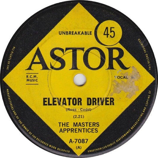The Masters Apprentices* : Elevator Driver (7")