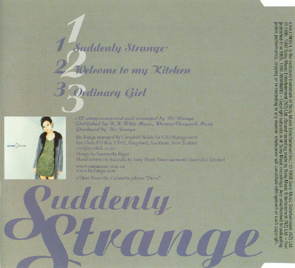 Bic Runga : Suddenly Strange (CD, Single)