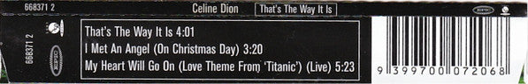 Celine Dion* : That's The Way It Is (CD, Single)