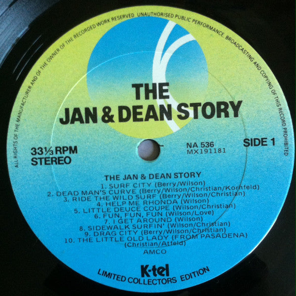 Jan & Dean : The Jan & Dean Story (LP, Album, Comp, Ltd)
