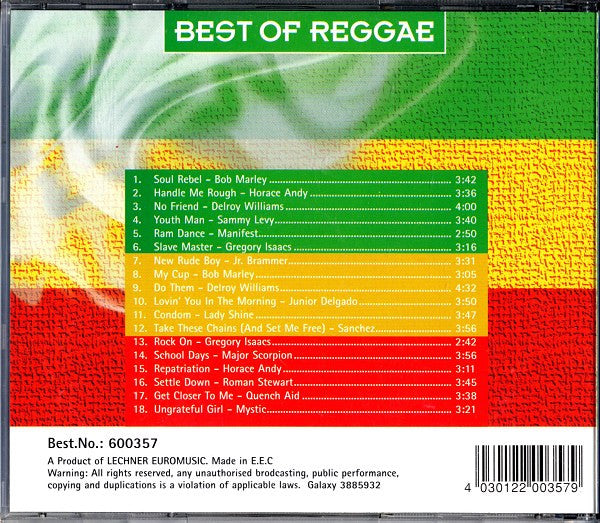 Various : Best Of Reggae (CD, Comp)