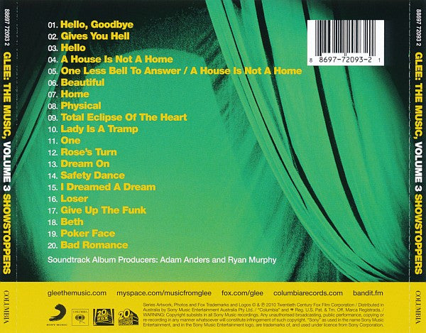 Glee Cast : Glee: The Music, Volume 3 Showstoppers (CD, Album, Dlx)