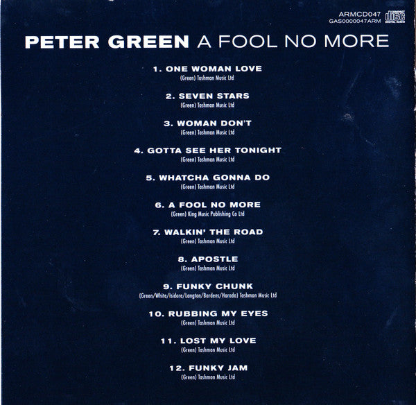 Peter Green (2) : A Fool No More (CD, Comp)