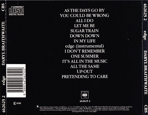 Daryl Braithwaite : Edge (CD, Album)