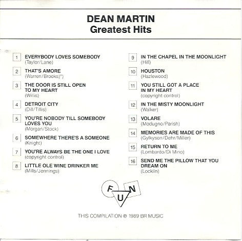Dean Martin : Greatest Hits (CD, Comp)