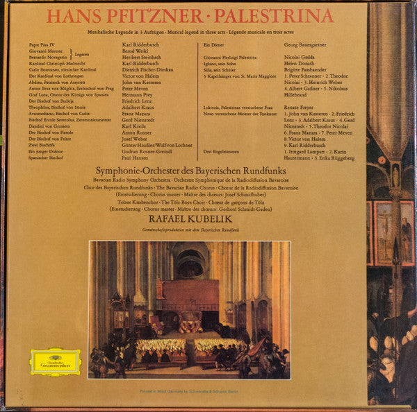 Hans Pfitzner, Rafael Kubelik : Palestrina (4xLP + Box)