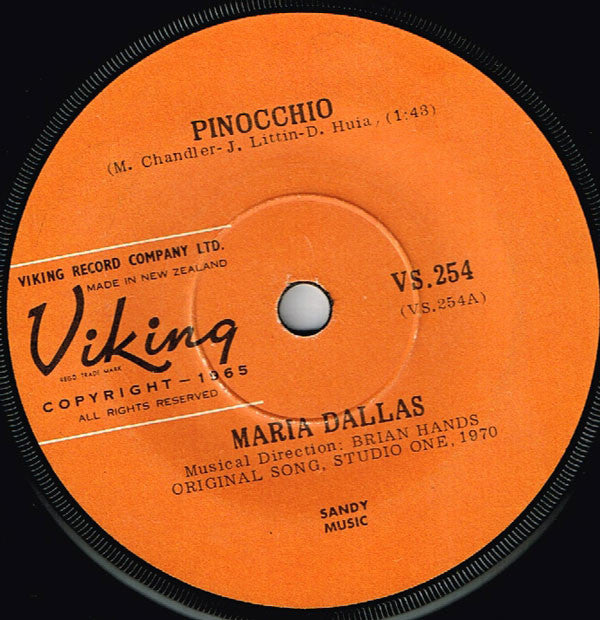 Maria Dallas : Pinocchio (7", Single)