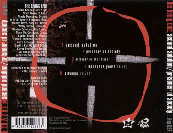 The Living End : Second Solution / Prisoner Of Society (CD, EP)
