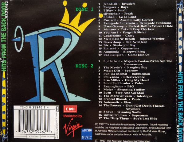 Various : Recovery Hits From The Back Door (2xCD, Comp)