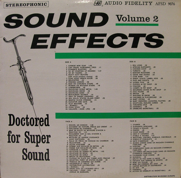 No Artist : Sound Effects, Volume 2 (LP, RE)